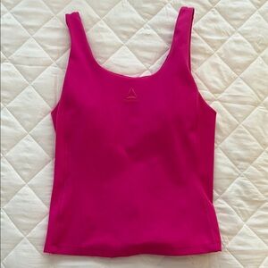 Reebok Pink Fitted Tank Top